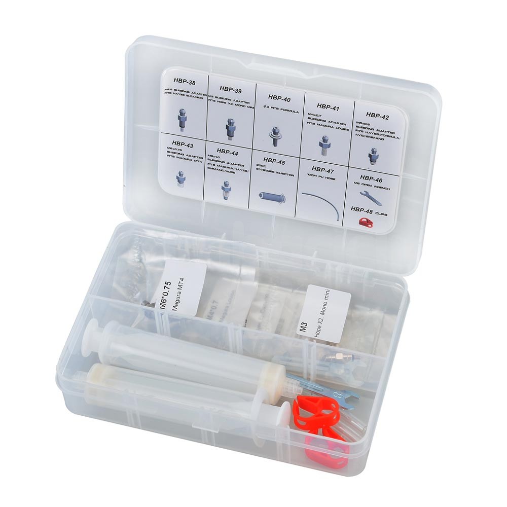 Universal Bleed kit (Entlüftungskit) für Shimano / Magura / Avid / Formula / Hayes / Hope
